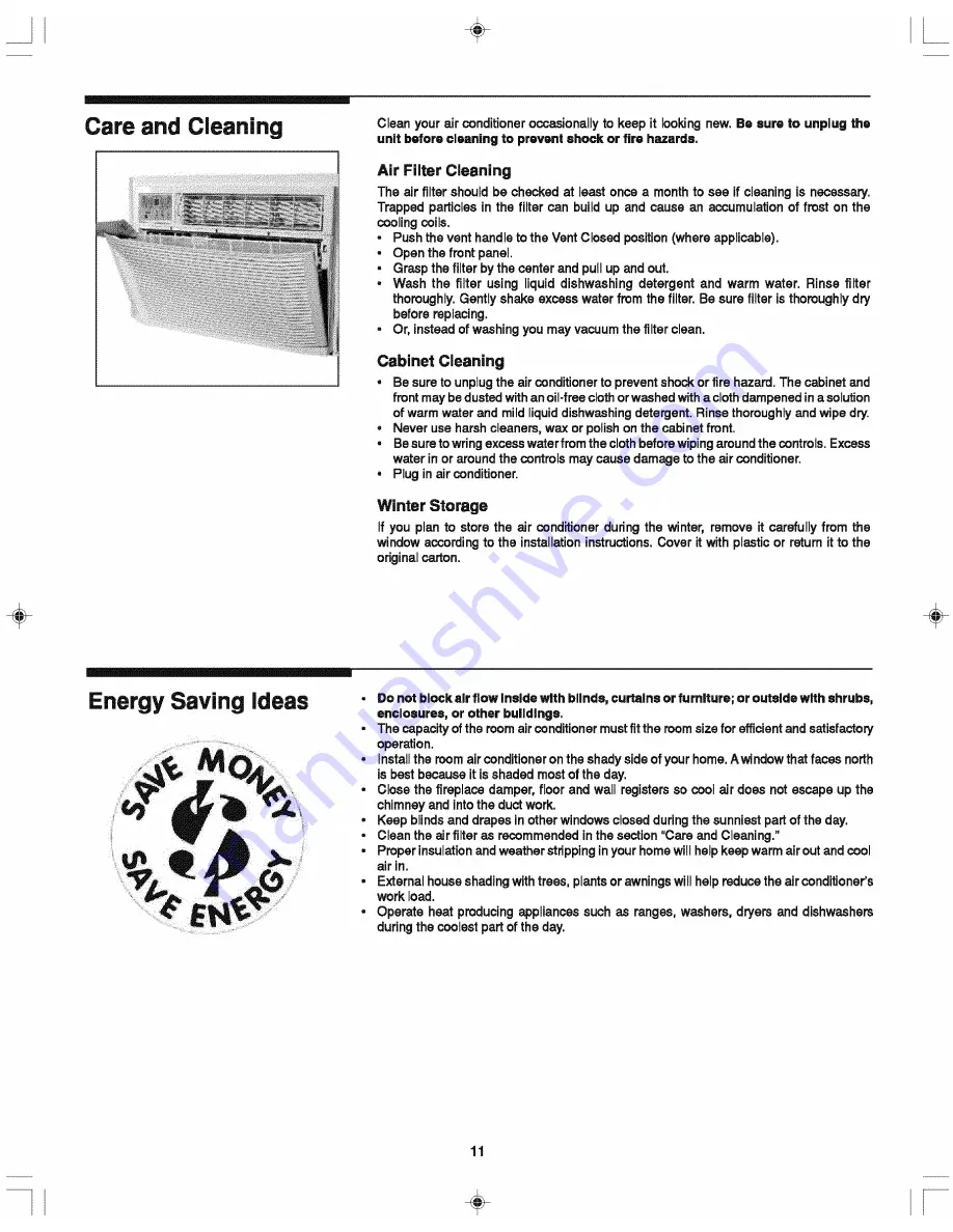 Frigidaire FAZ08HS1A11 Use & Care Manual Download Page 11