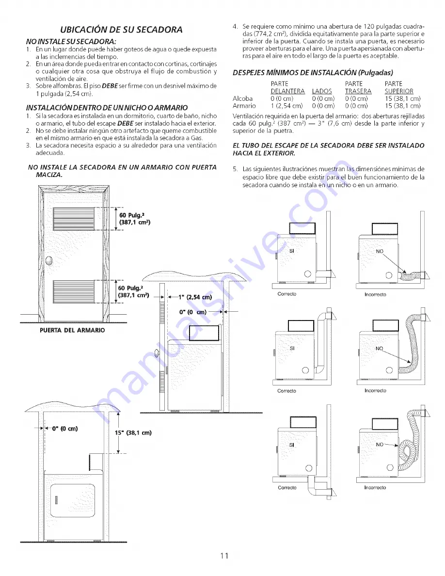 Frigidaire FCED3000ES0 Скачать руководство пользователя страница 11