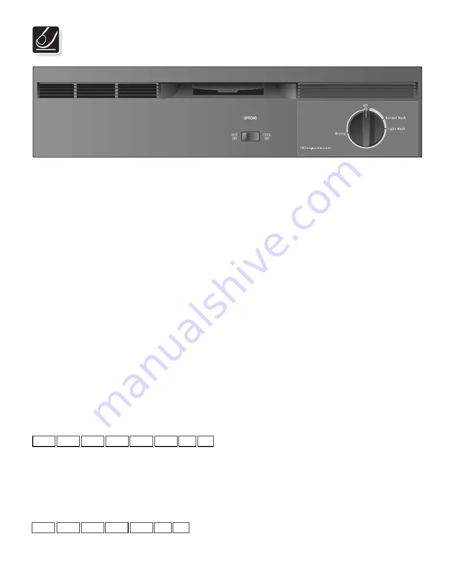 Frigidaire FDB101 Скачать руководство пользователя страница 3