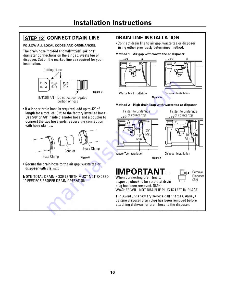 Frigidaire FDB2410HIB0 Скачать руководство пользователя страница 10