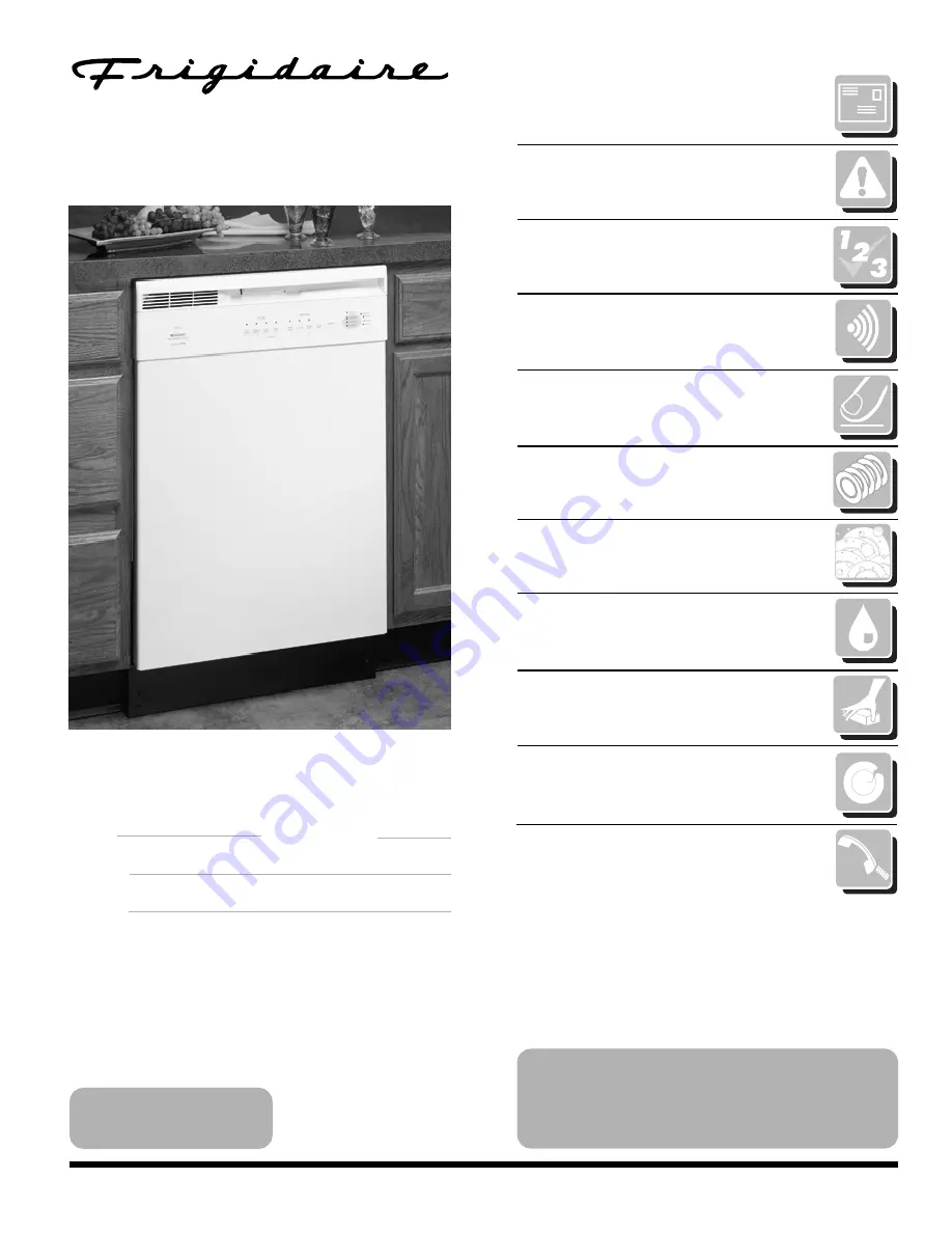 Frigidaire FDB857RJS1 Use And Care Manual Download Page 1