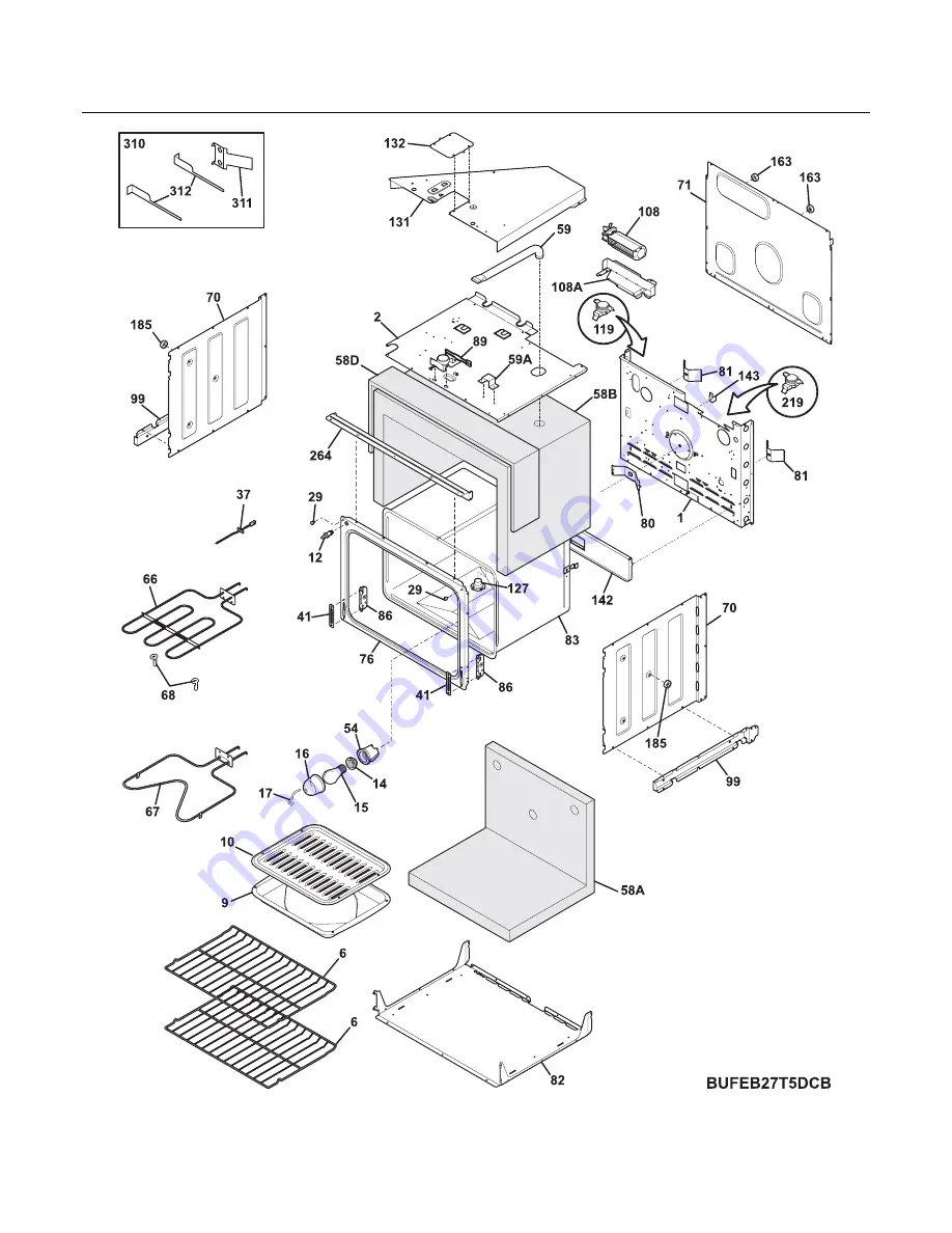 Frigidaire FEB27T5D Parts Catalog Download Page 6