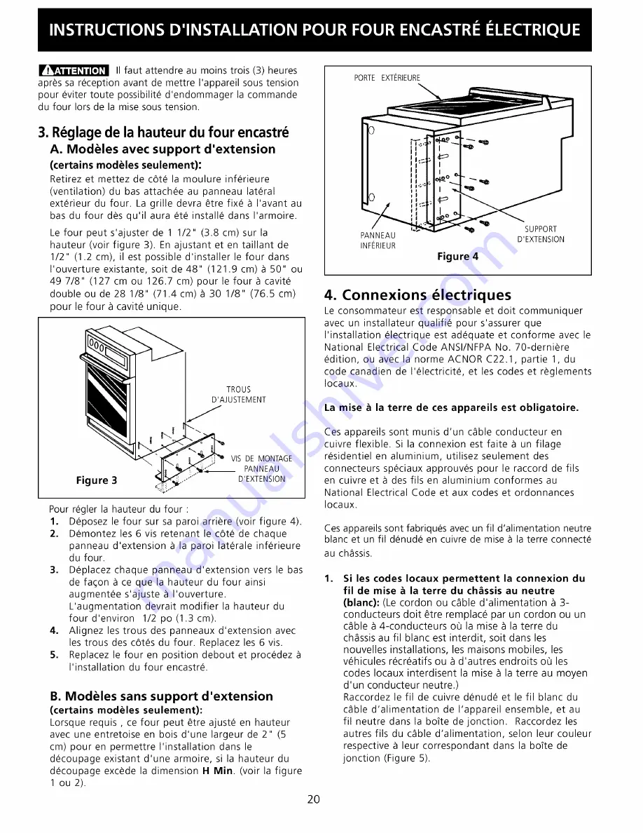 Frigidaire FEB398CEBA Control Installation Instructions Manual Download Page 20