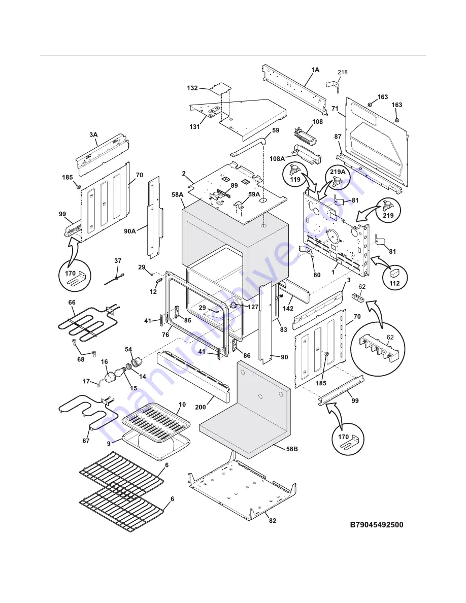 Frigidaire FED365E Factory Parts Catalog Download Page 6