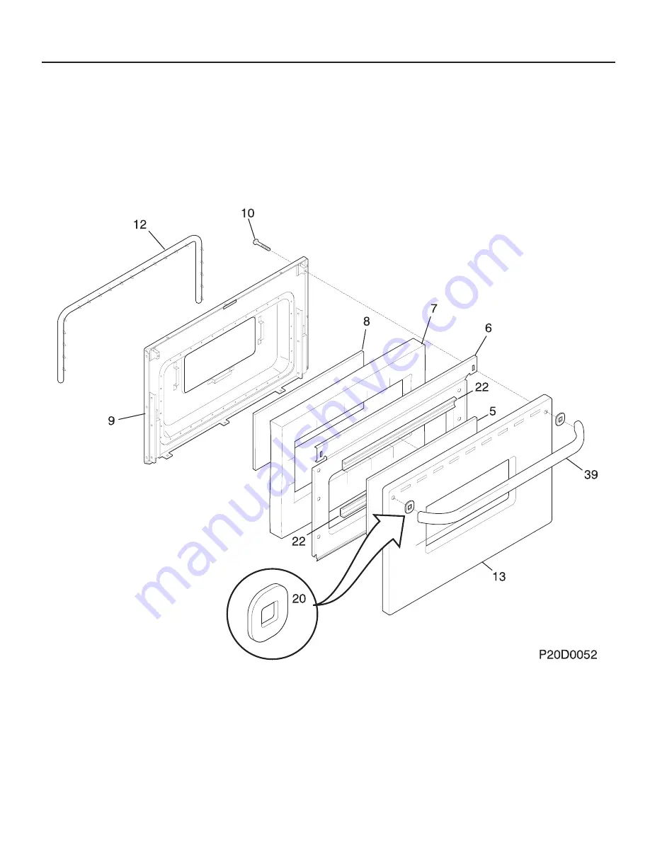 Frigidaire FEF336WH Factory Parts Catalog Download Page 8