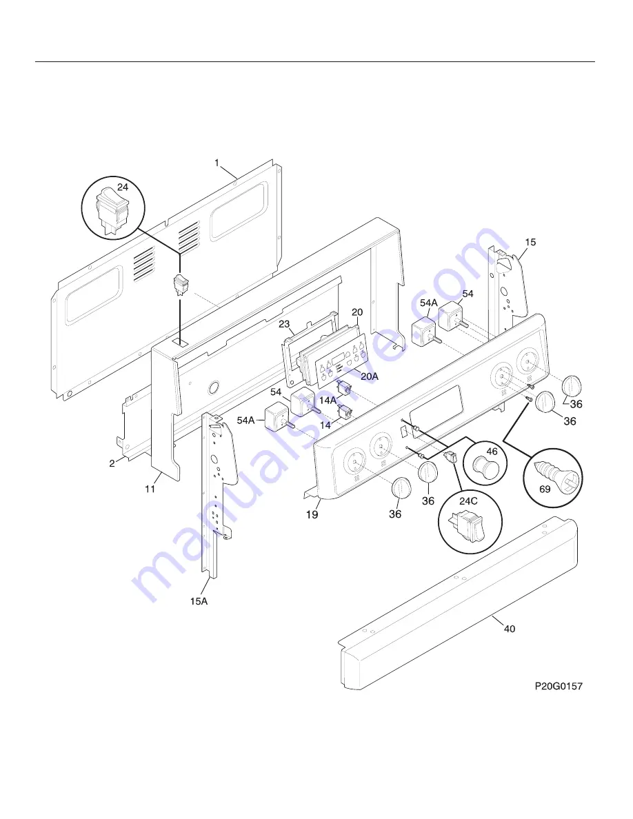 Frigidaire FEF356CH Factory Parts Catalog Download Page 2