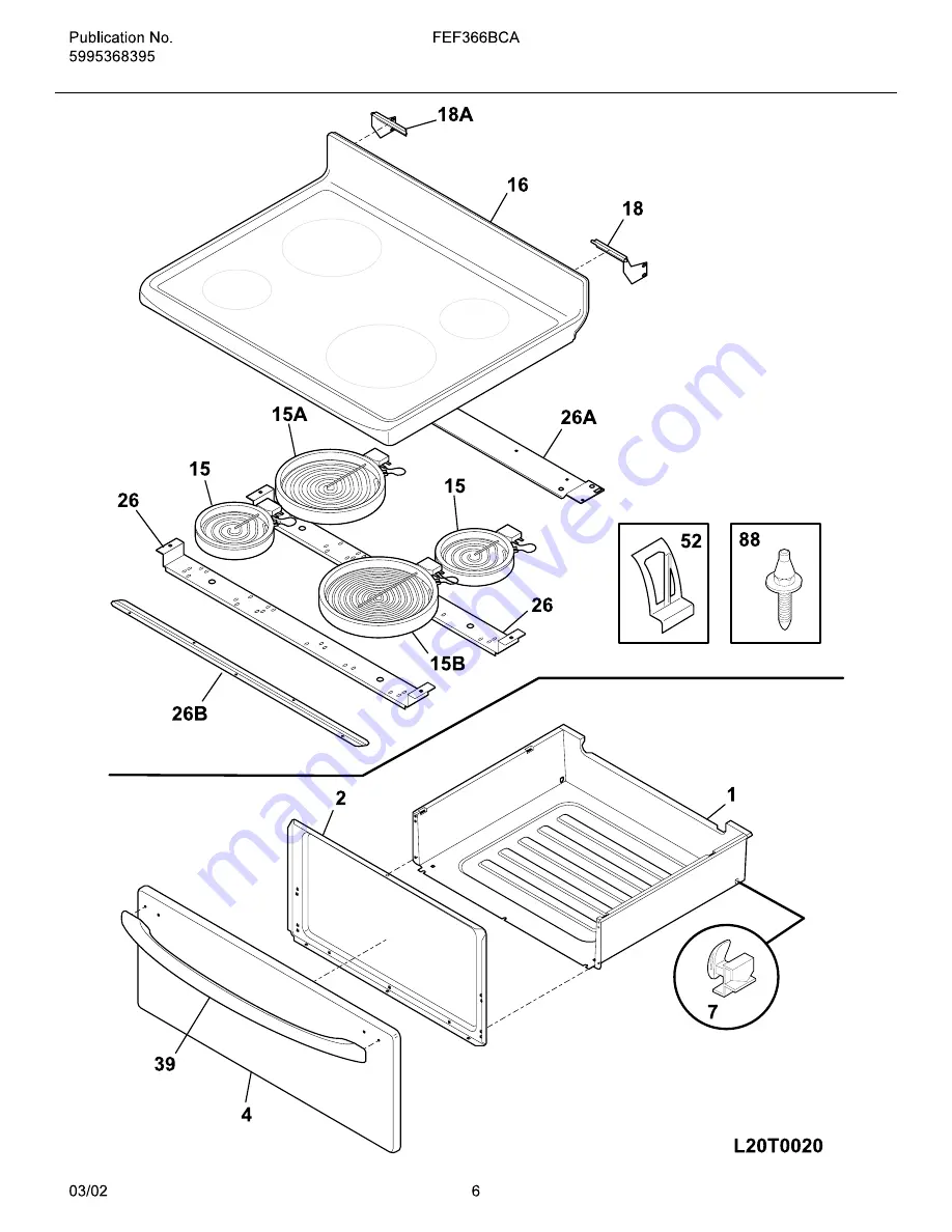 Frigidaire FEF366B Скачать руководство пользователя страница 6