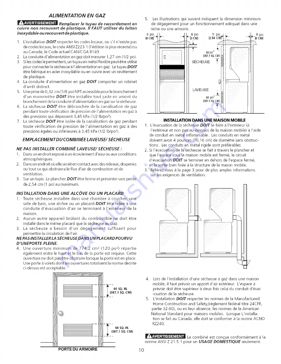 Frigidaire FEX831FS0 Скачать руководство пользователя страница 10