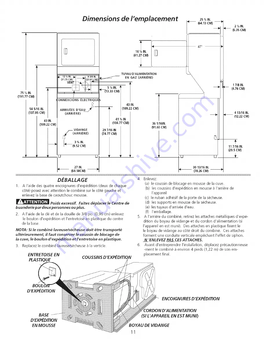 Frigidaire FEX831FS0 Скачать руководство пользователя страница 11