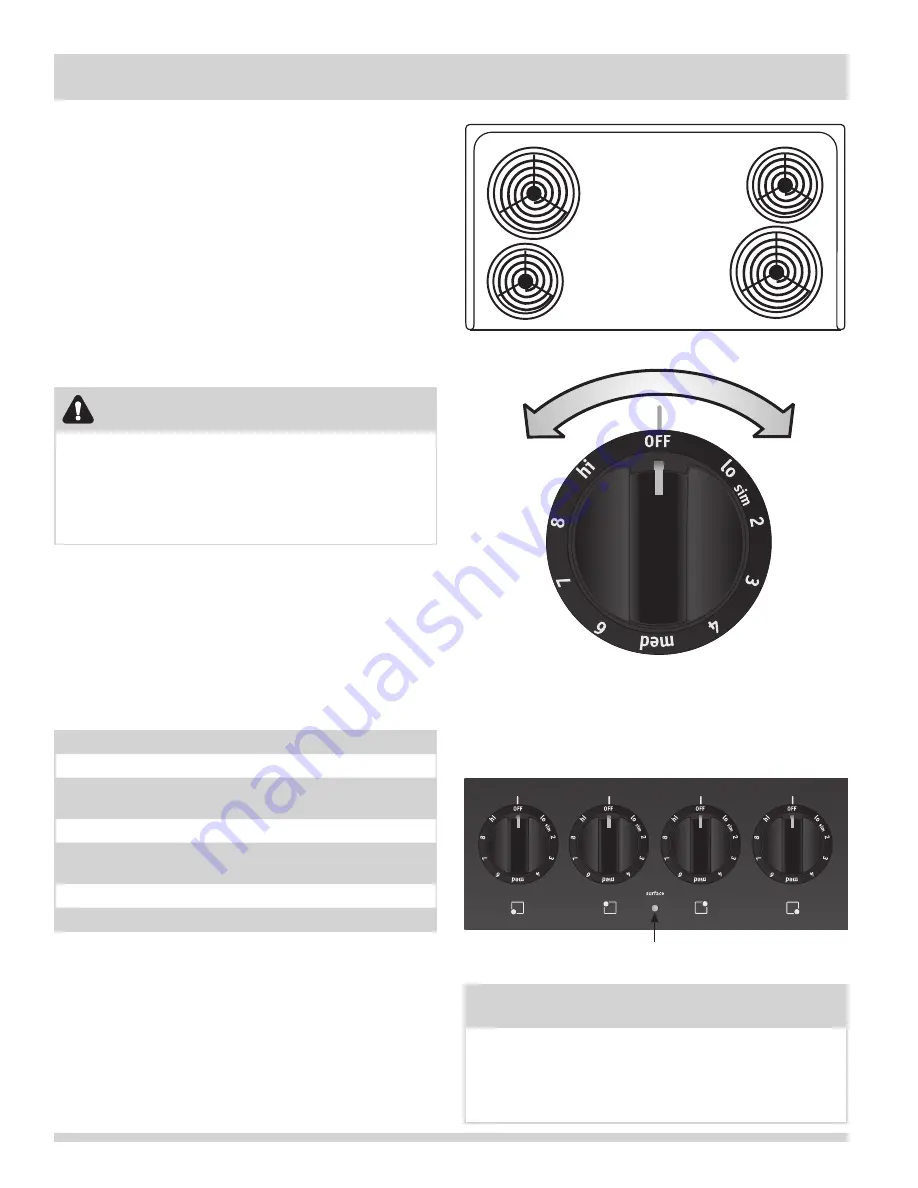 Frigidaire FFEF4005LW Use & Care Manual Download Page 10