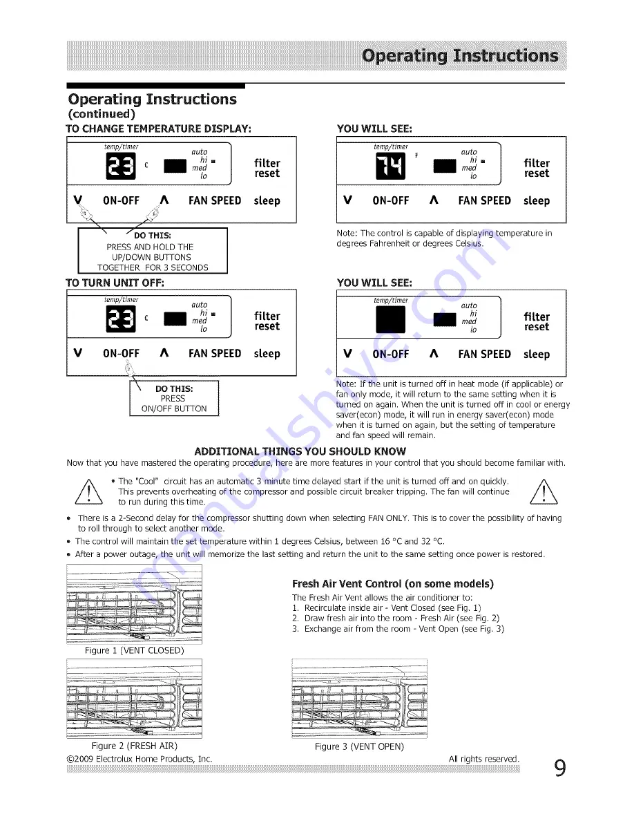 Frigidaire FFRE06W3Q10 Скачать руководство пользователя страница 9