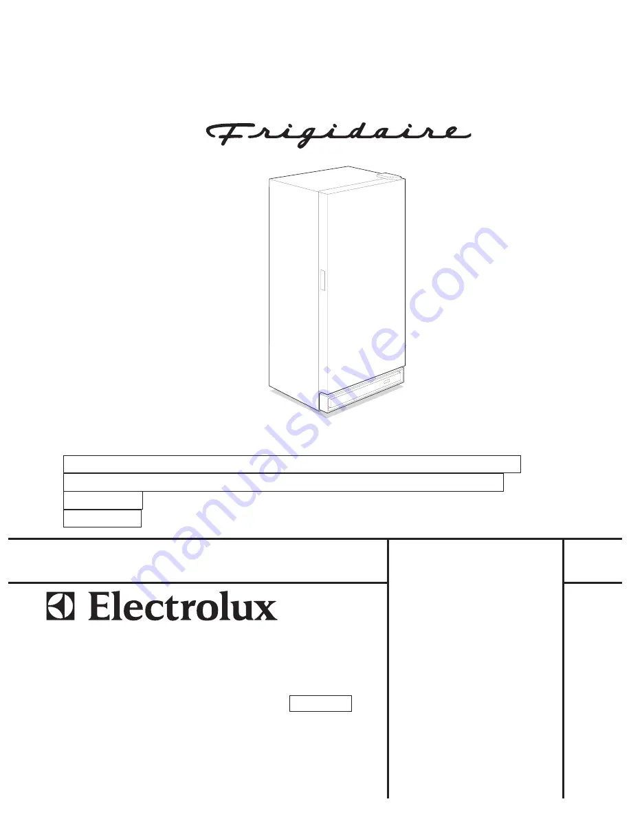 Frigidaire FFU11F0HW Скачать руководство пользователя страница 1