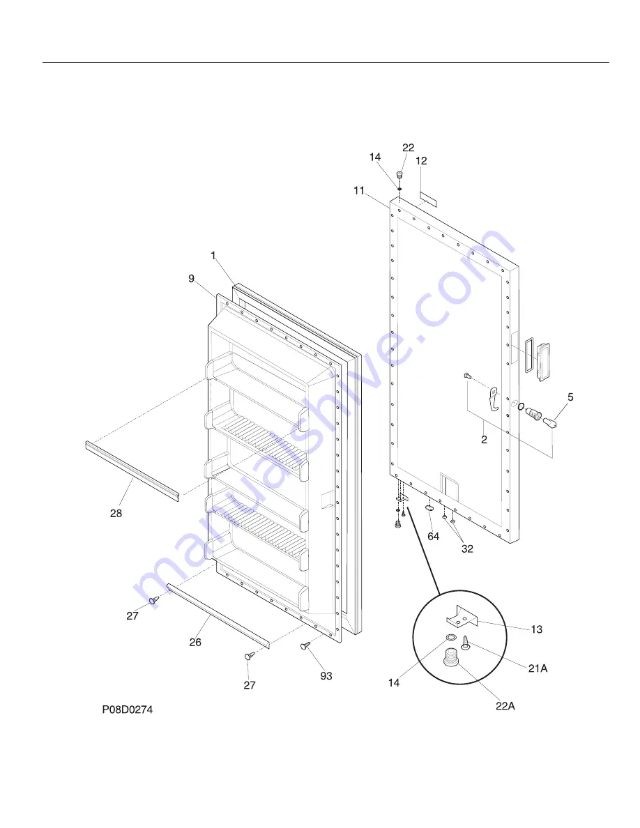 Frigidaire FFU14F3AW Factory Parts Catalog Download Page 2