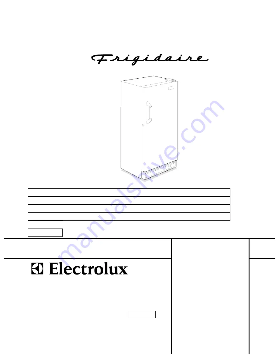 Frigidaire FFU14FC4AW Скачать руководство пользователя страница 1