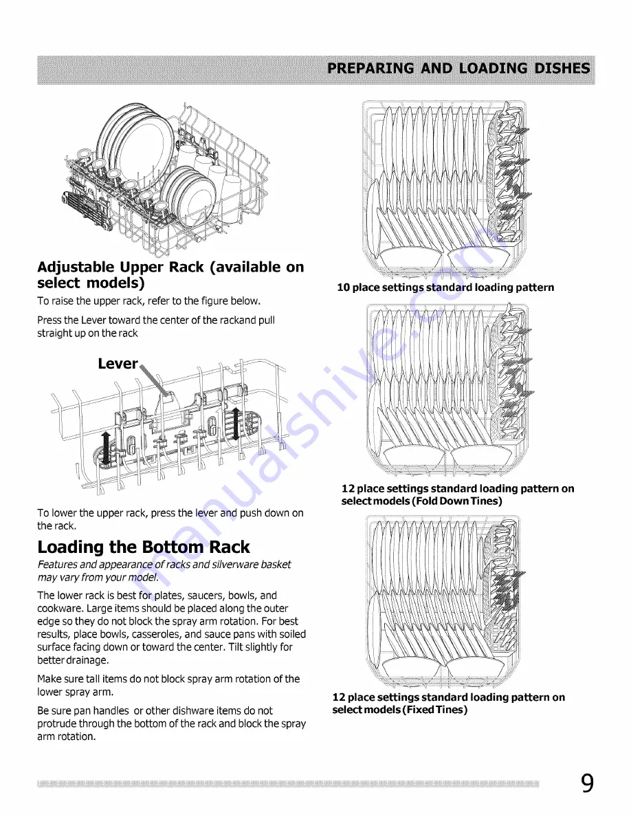 Frigidaire FGBD2438PB0A Скачать руководство пользователя страница 9