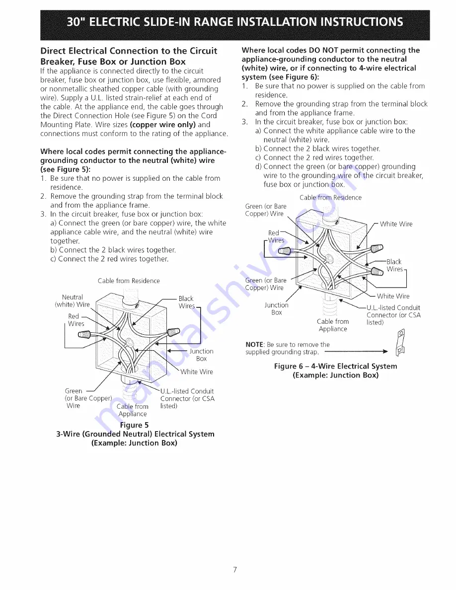 Frigidaire FGES3045KFF Скачать руководство пользователя страница 7