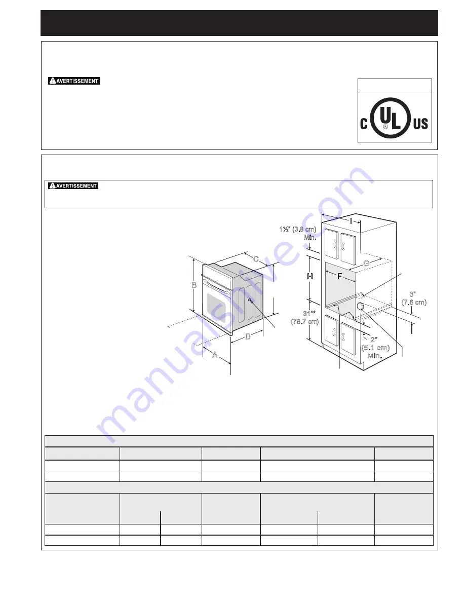 Frigidaire FGET3066UD Installation Instructions Manual Download Page 21