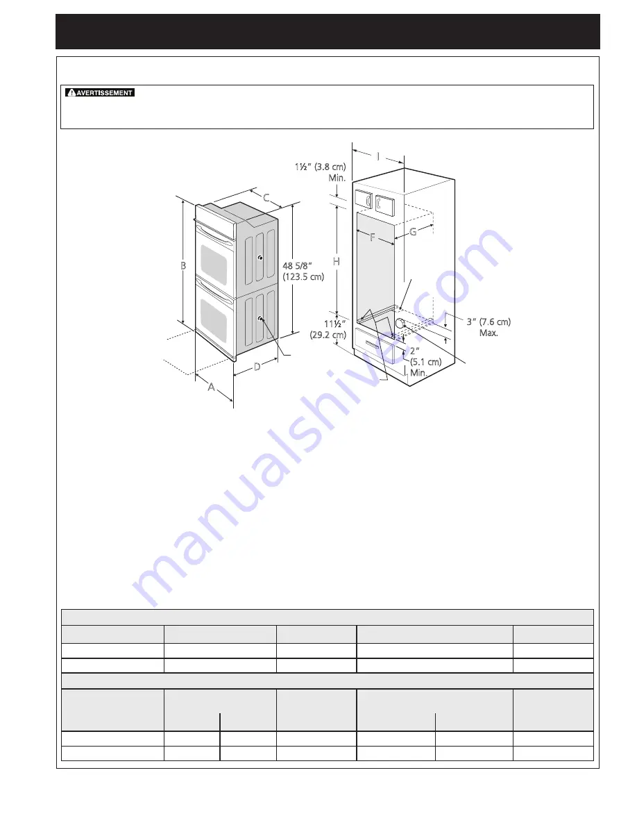 Frigidaire FGET3066UD Installation Instructions Manual Download Page 22