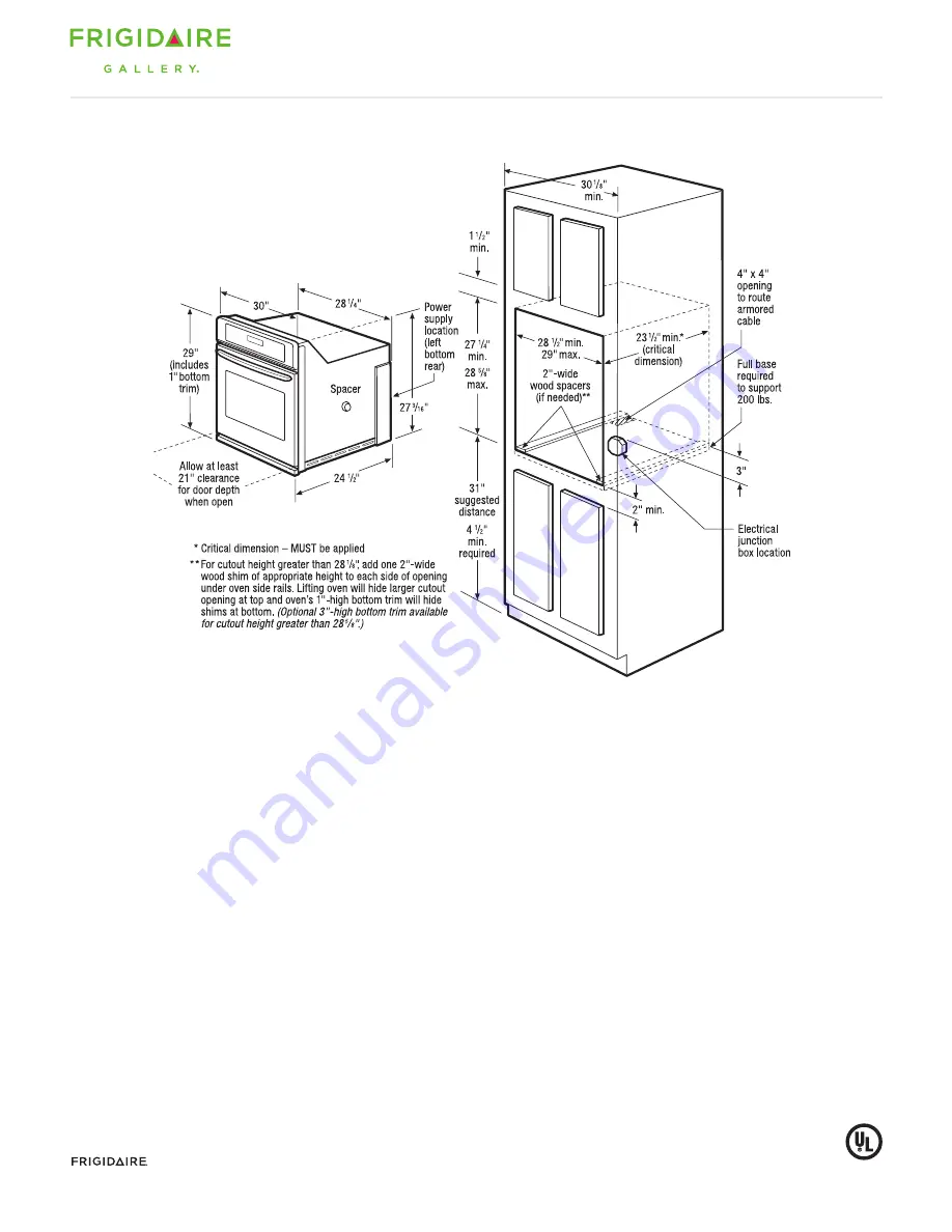 Frigidaire FGEW3065KF - 30