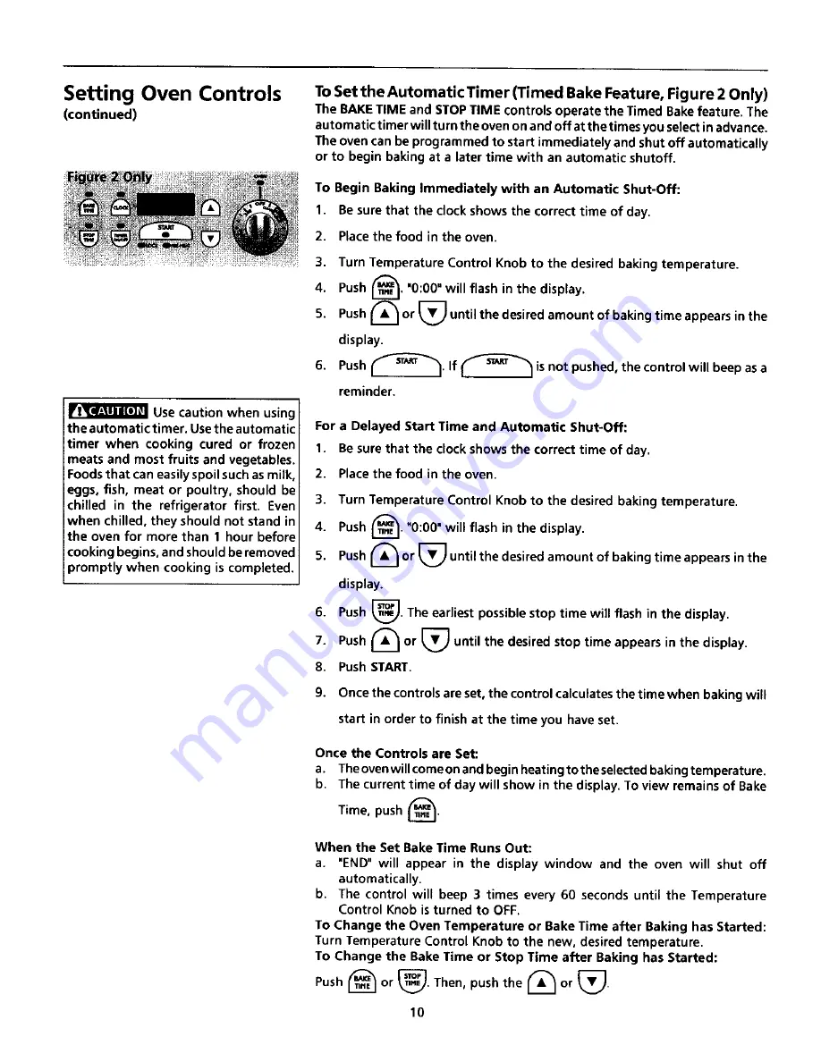 Frigidaire FGF351SGWC Owner'S Manual Download Page 10