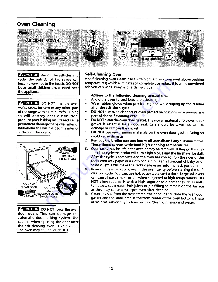 Frigidaire FGF351SGWC Owner'S Manual Download Page 12