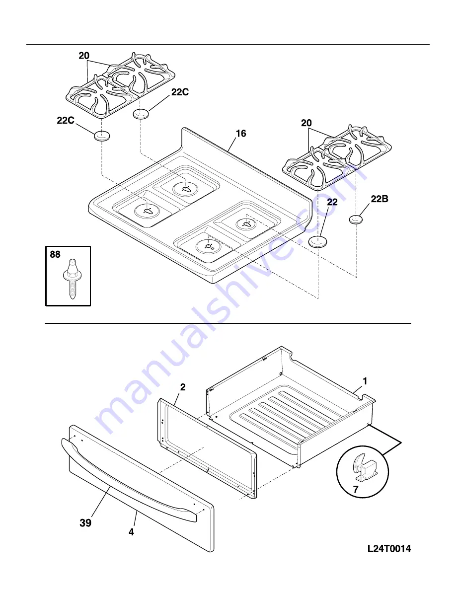 Frigidaire FGF378A Factory Parts Catalog Download Page 8