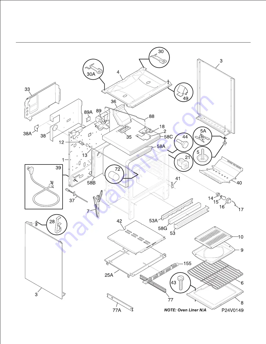 Frigidaire FGF379WECK Factory Parts Catalog Download Page 8