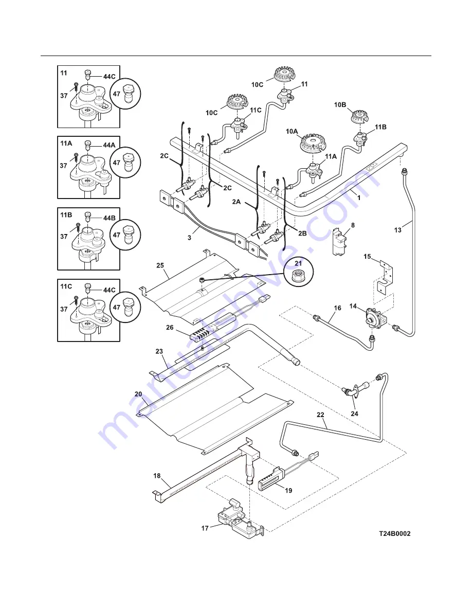 Frigidaire FGFL79E Factory Parts Catalog Download Page 4