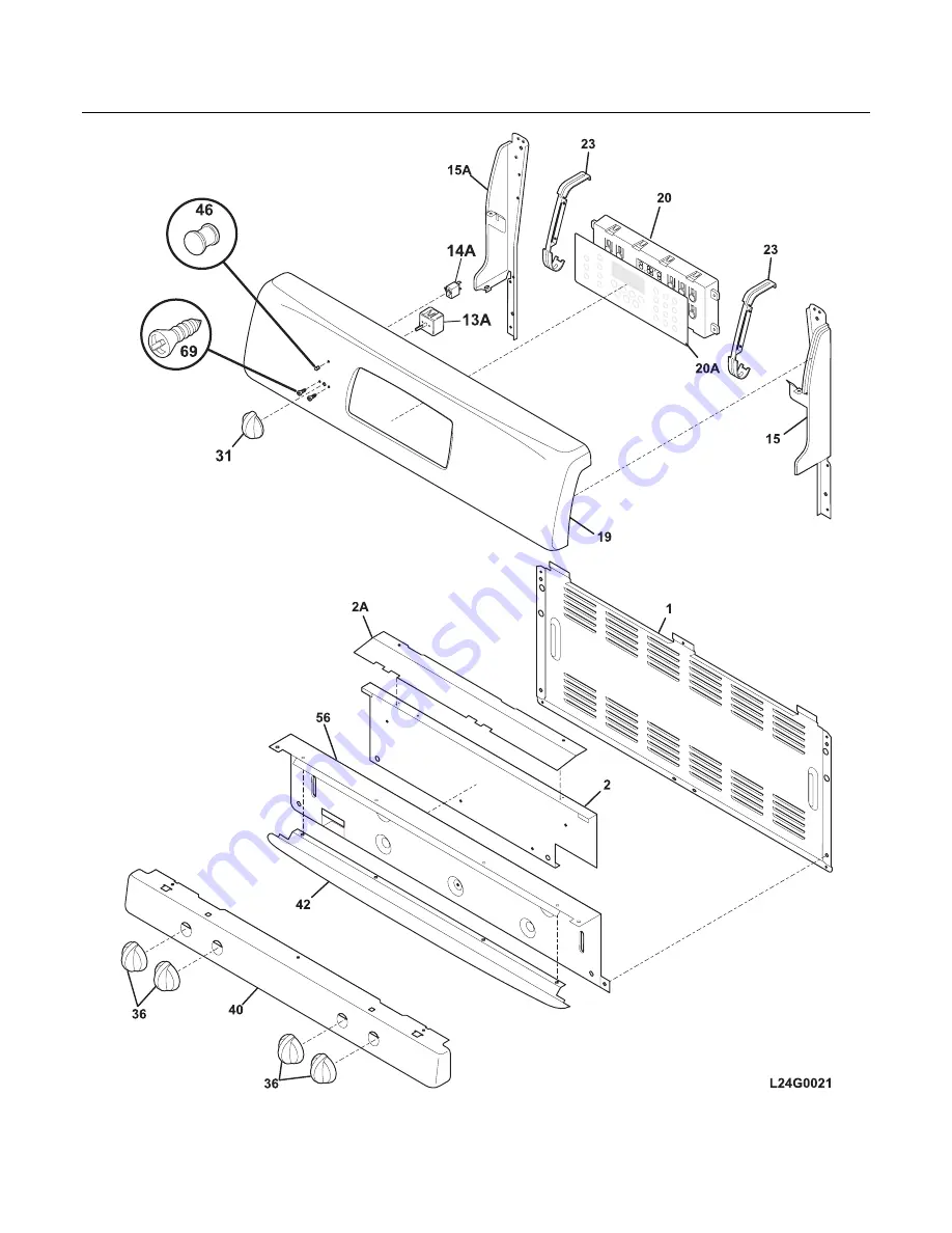 Frigidaire FGFL89C Factory Parts Catalog Download Page 2