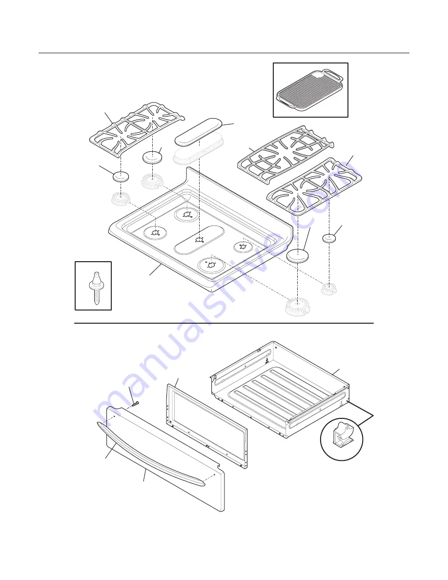 Frigidaire FGGF3054KFA Factory Parts Catalog Download Page 10