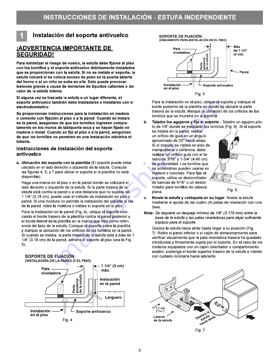 Frigidaire FGGF3058RW Installation Instructions Manual Download Page 16