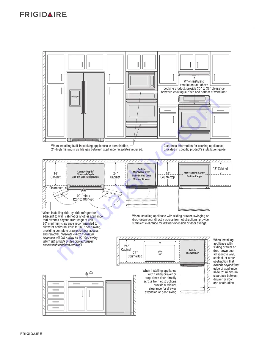 Frigidaire FGHC2355PF General Installation Manuallines Download Page 4