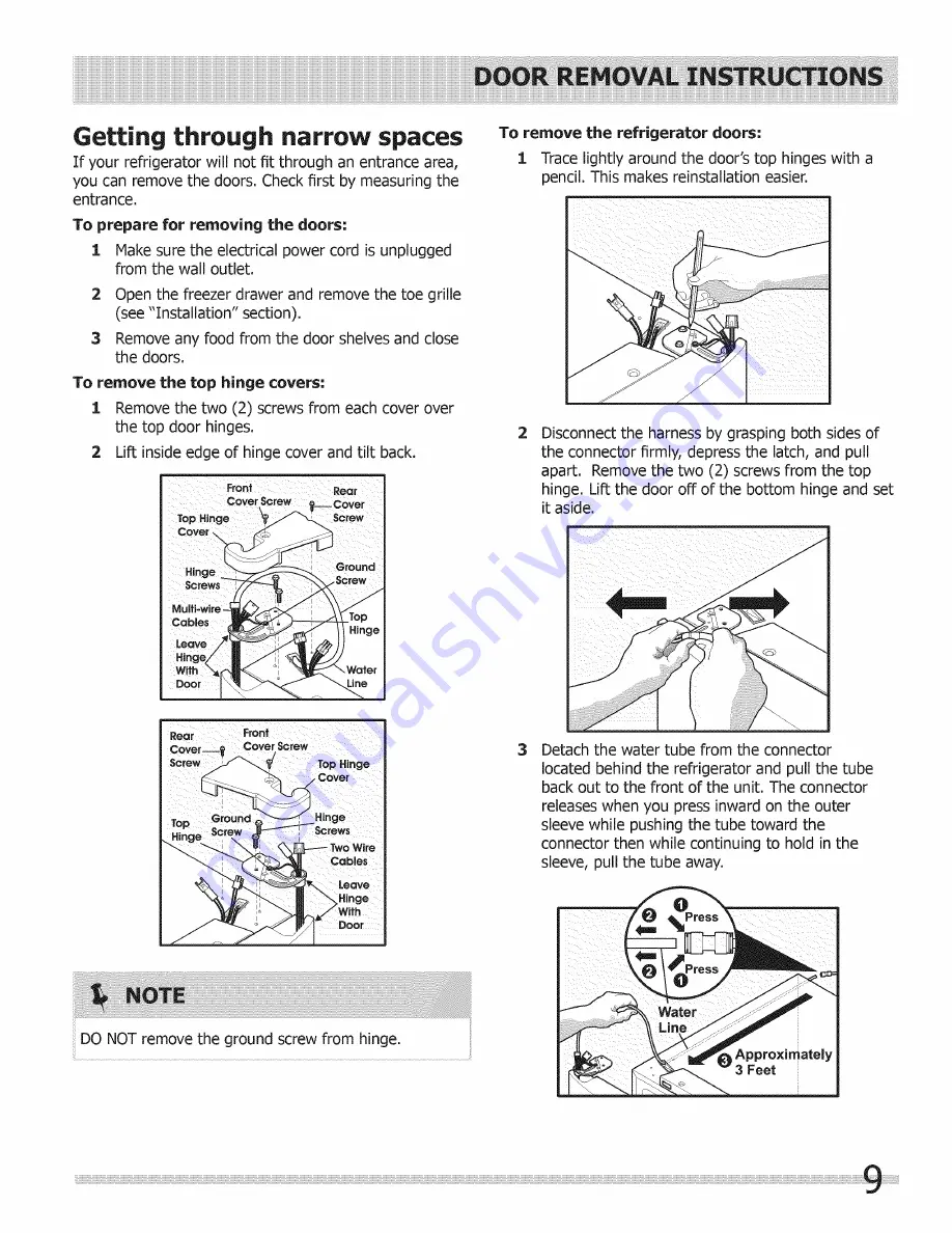 Frigidaire FGHN2844LE1 Use & Care Manual Download Page 9