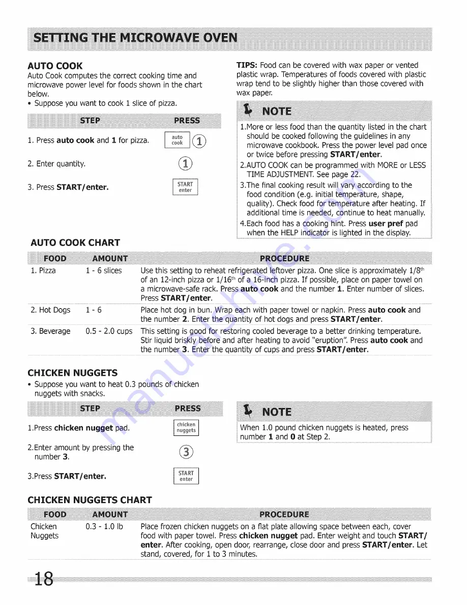 Frigidaire FGMC2765PBB Use & Care Manual Download Page 18