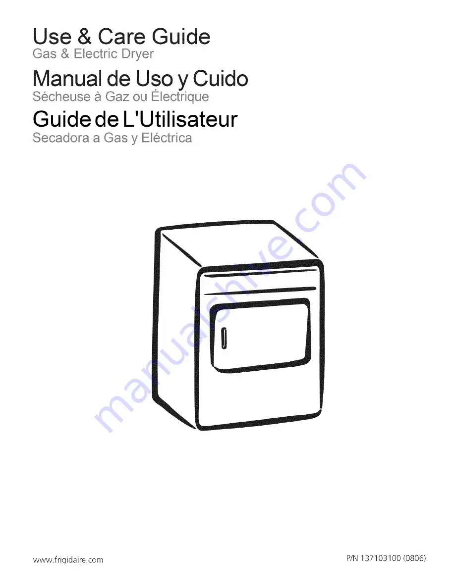 Frigidaire FGQ332ES2 Use & Care Manual Download Page 1