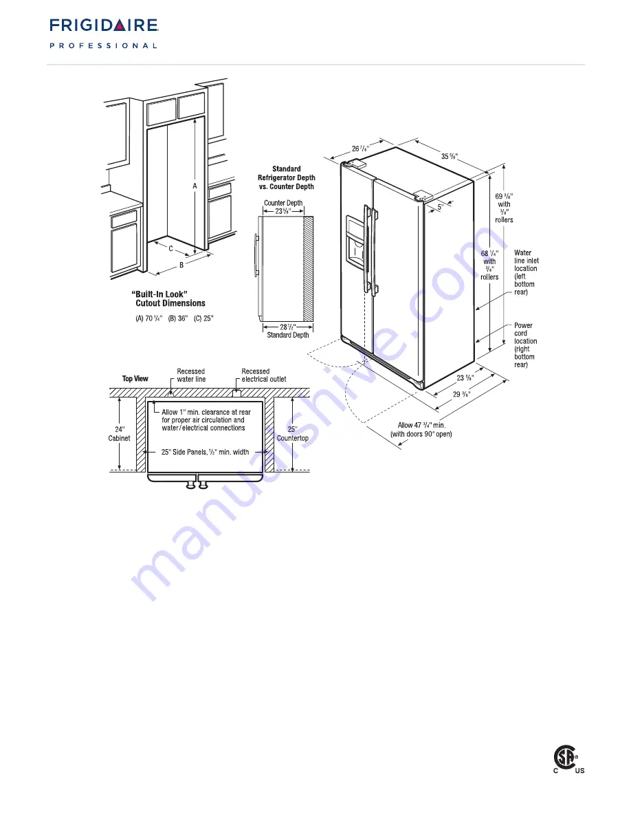 Frigidaire FPHC2399k F Скачать руководство пользователя страница 2