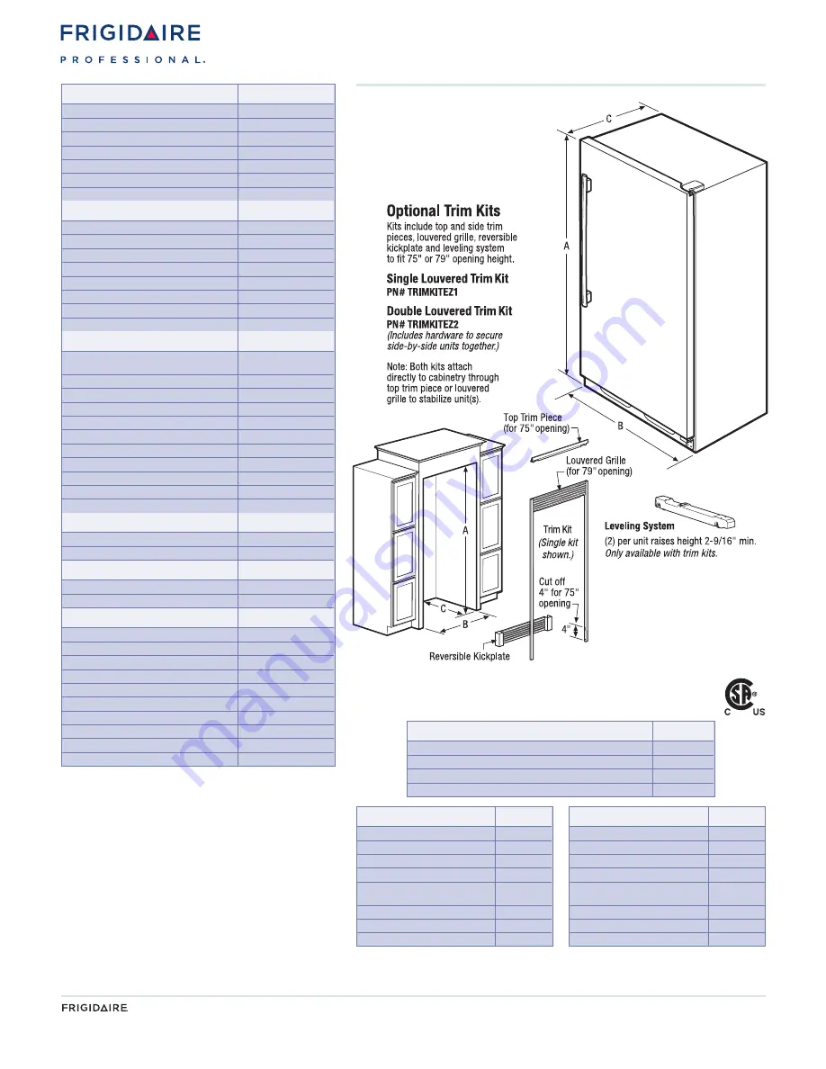 Frigidaire FPRH19D7L F Скачать руководство пользователя страница 2