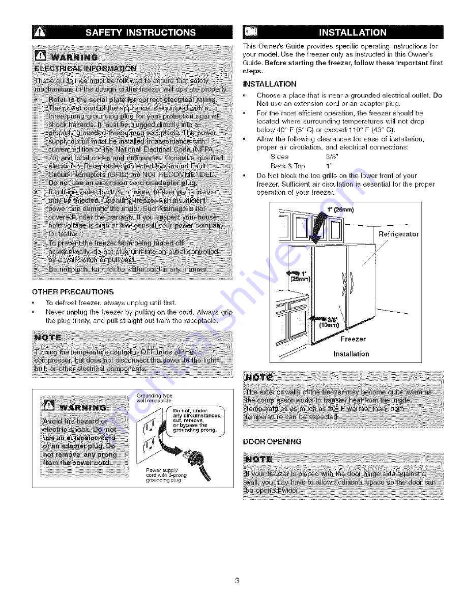 Frigidaire FPUH17D7KF0 Use & Care Manual Download Page 3