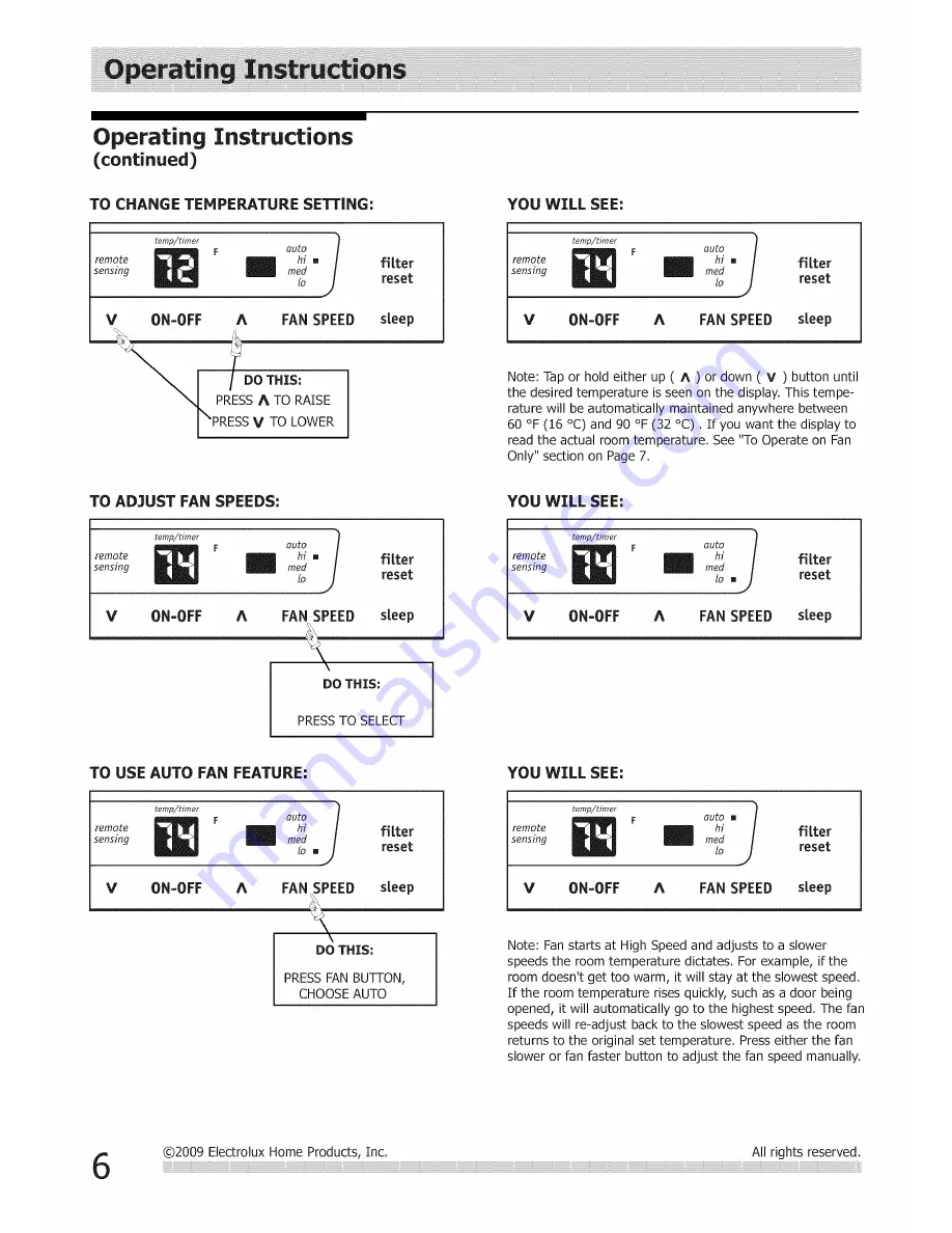 Frigidaire FRA104CV110 Скачать руководство пользователя страница 6