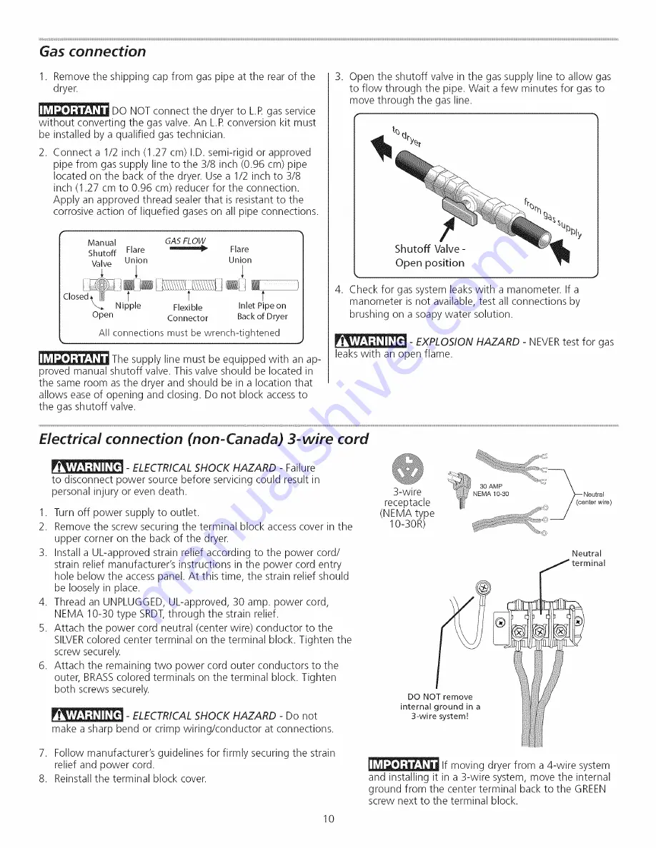 Frigidaire FRE5711KW0 Installation Instructions Manual Download Page 10