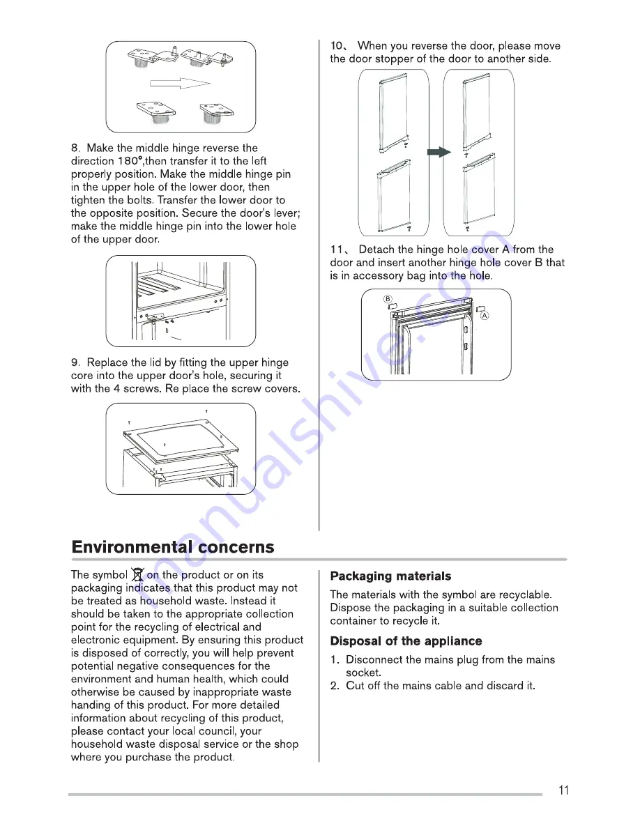 Frigidaire FRFF169W Скачать руководство пользователя страница 11