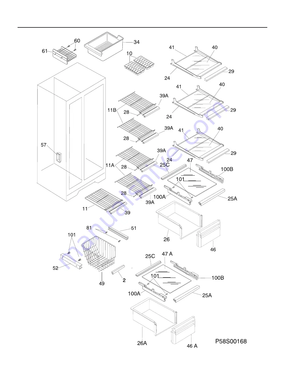 Frigidaire FRS20QRC Factory Parts Catalog Download Page 8