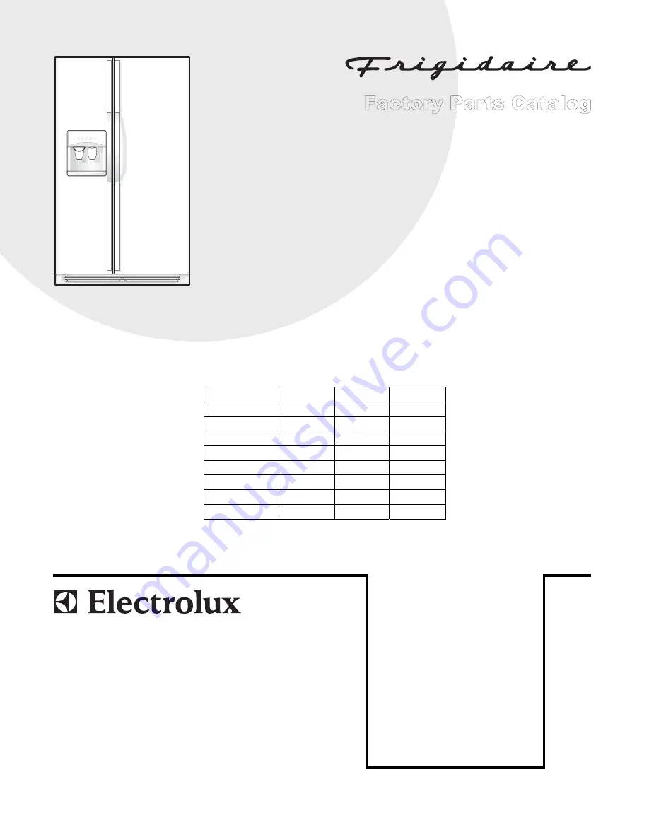 Frigidaire FRS23F4C Скачать руководство пользователя страница 1