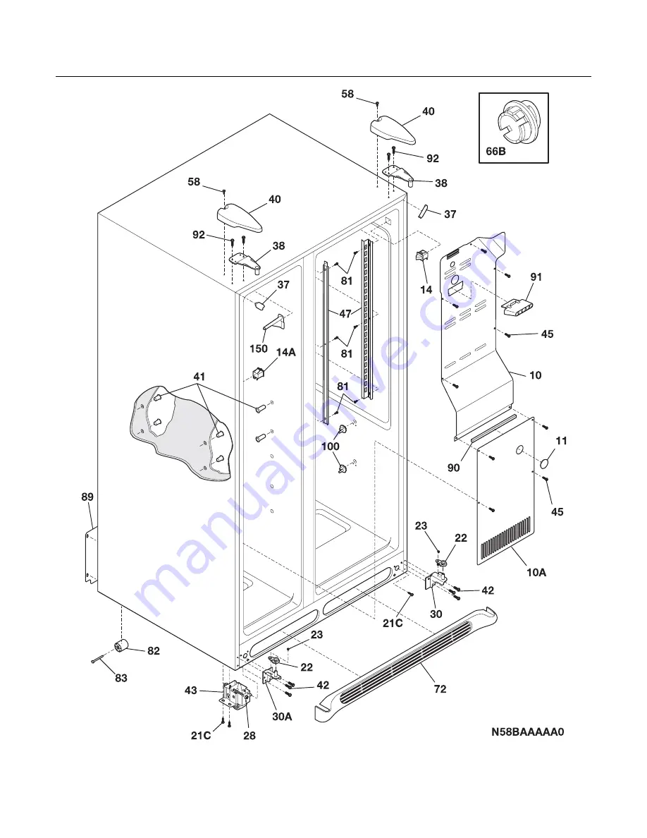 Frigidaire FRS23F4C Factory Parts Catalog Download Page 6