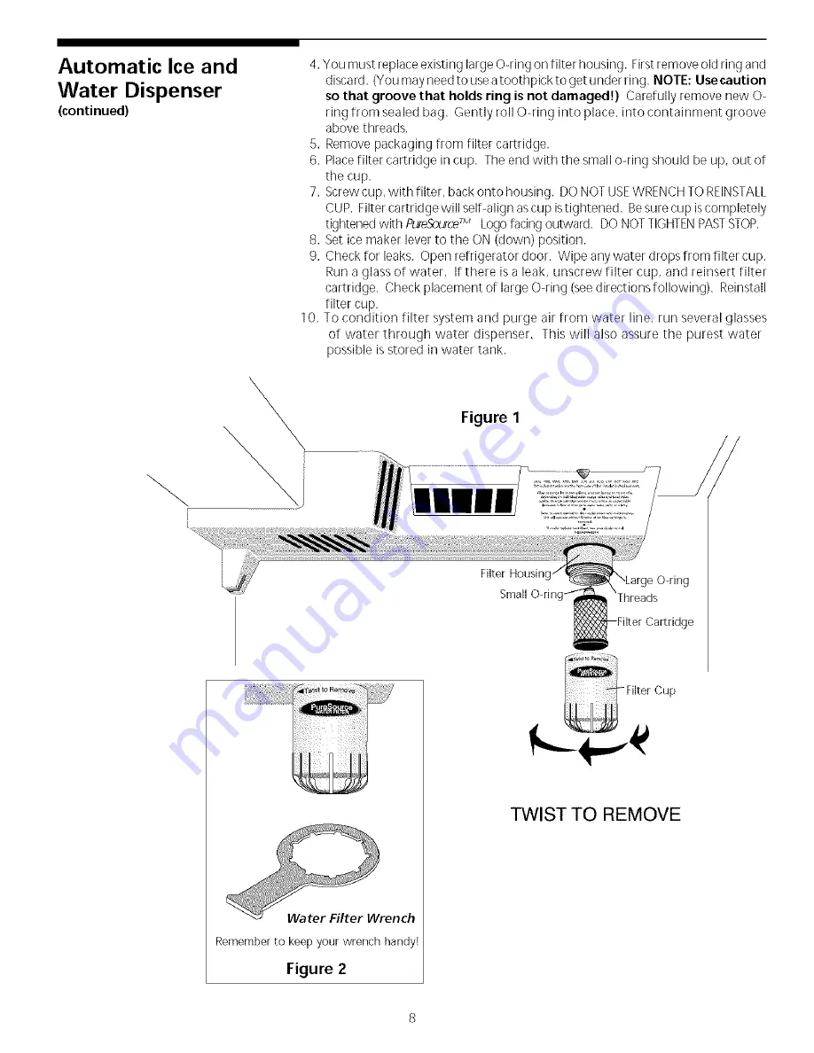 Frigidaire FRS24WSGD0 Скачать руководство пользователя страница 8