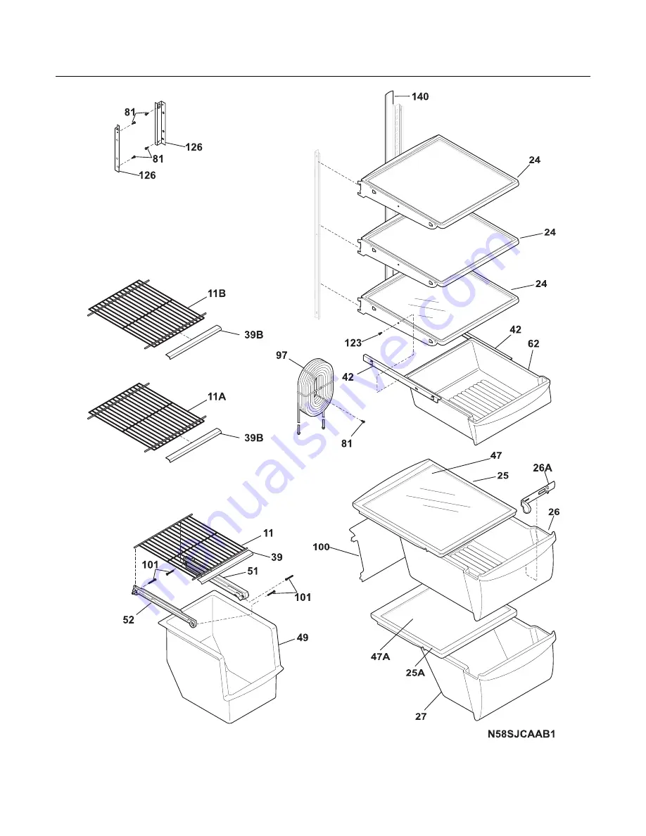 Frigidaire FRS266ZDS Factory Parts Catalog Download Page 8