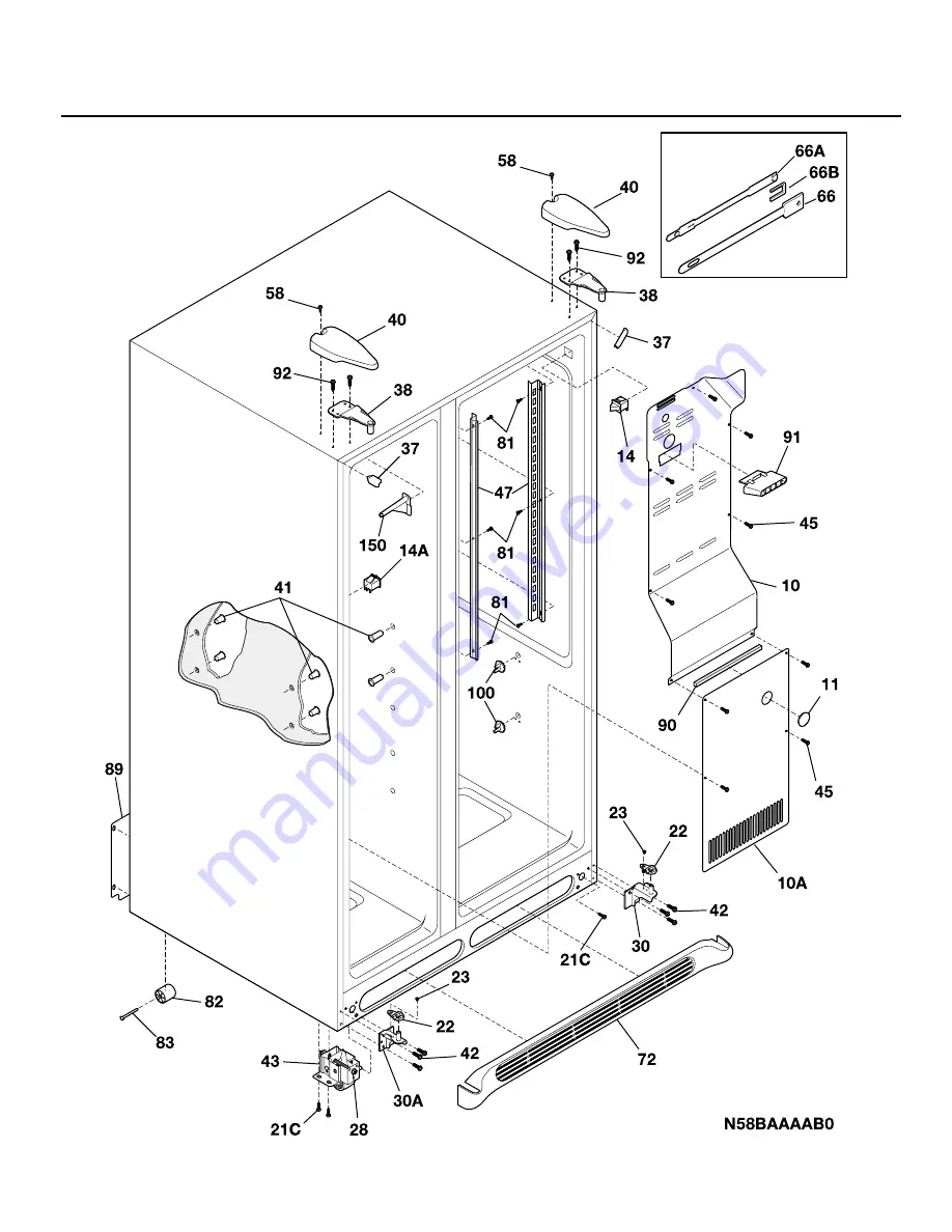 Frigidaire FRS26H7CS Factory Parts Catalog Download Page 6