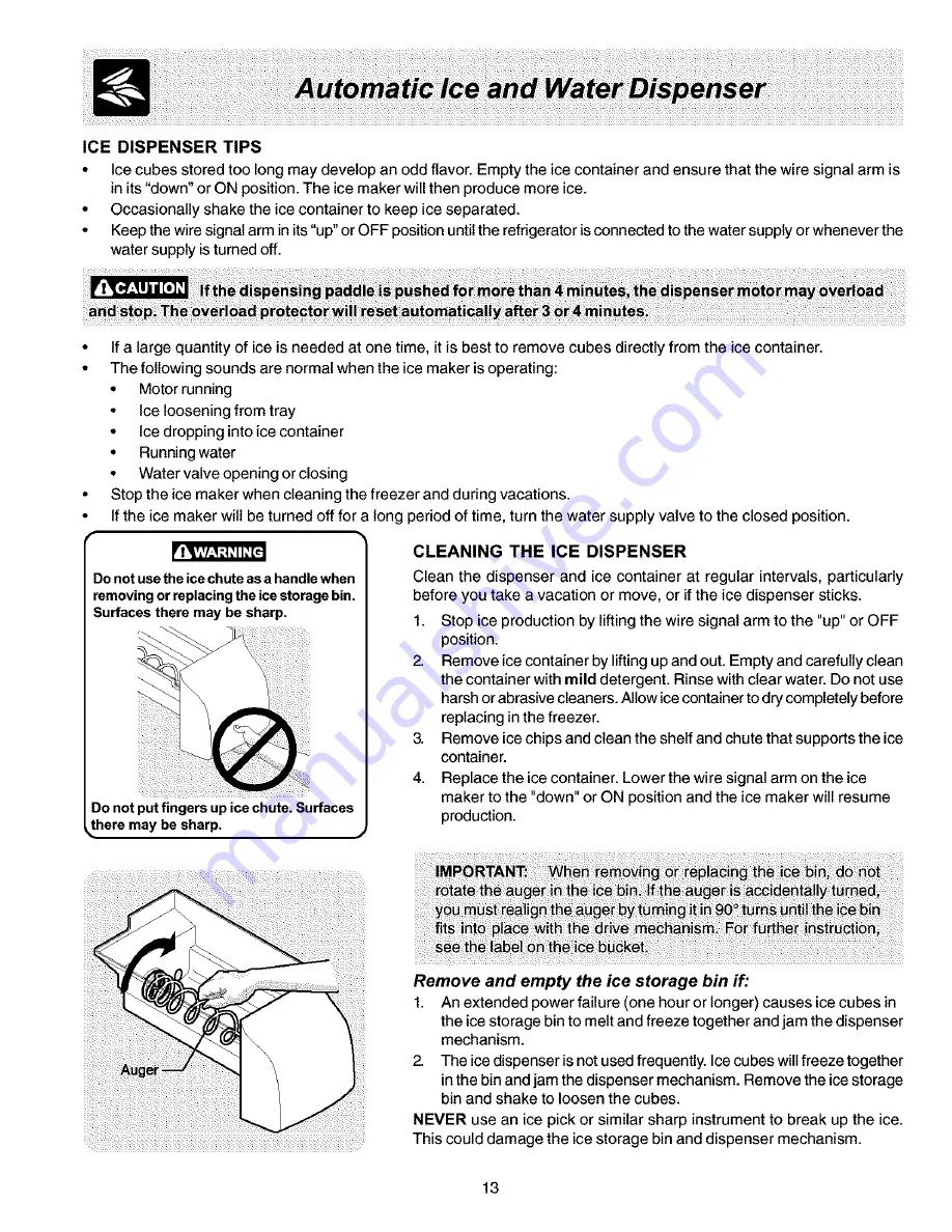 Frigidaire FRS26HR4AB0 Use & Care Manual Download Page 13