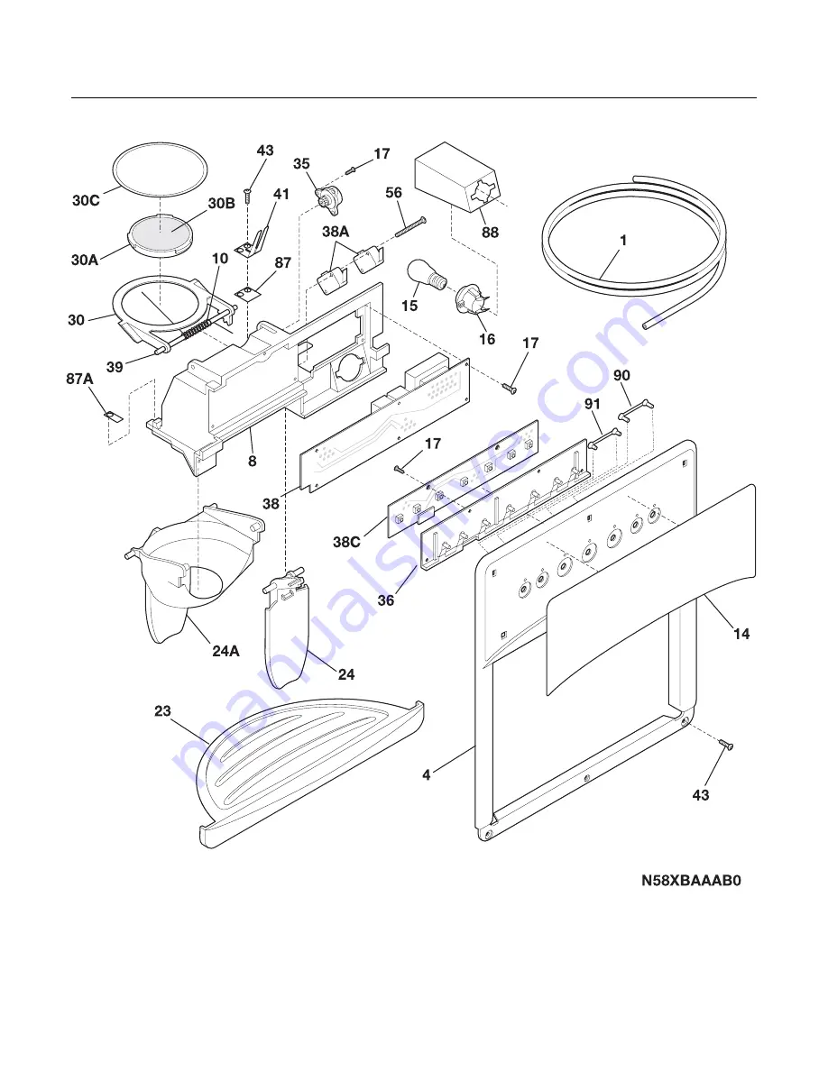 Frigidaire FRS26KF6D Factory Parts Catalog Download Page 14