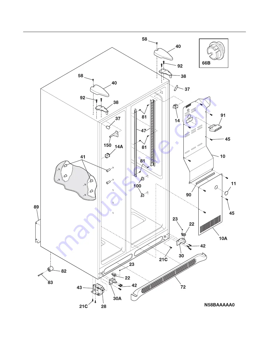 Frigidaire FRS26KF6EB9 Service Parts Catalog Download Page 6